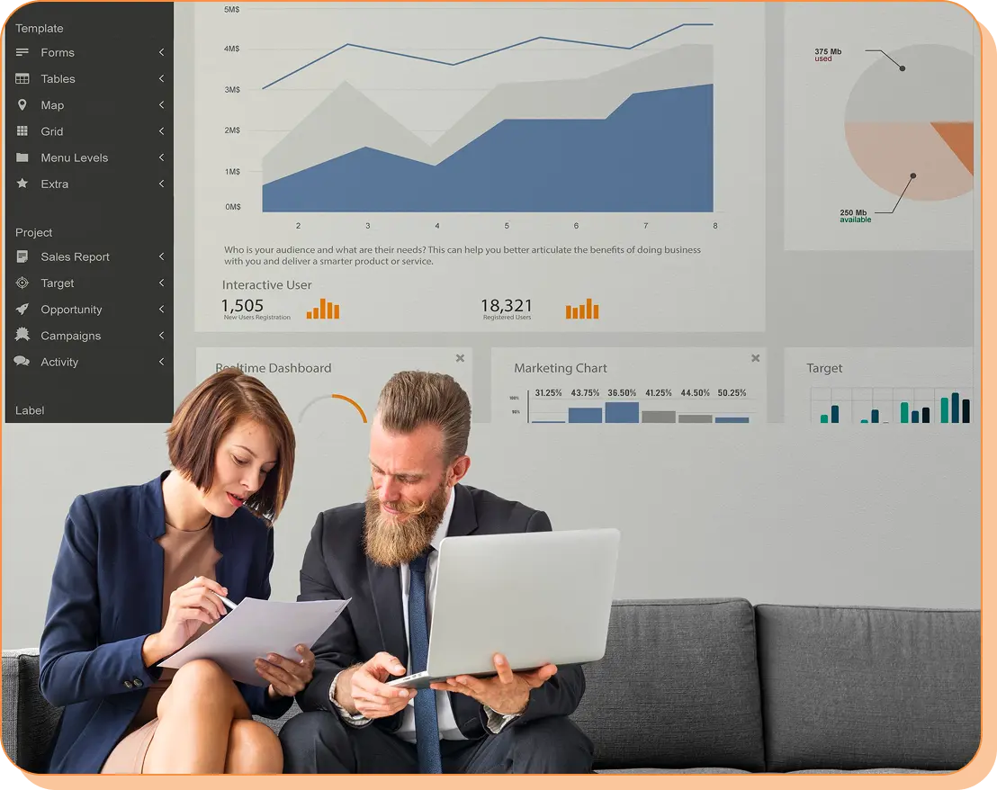 Vizibl Dashboard Mockup